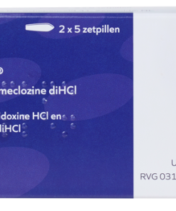 Emesafene zetpil verpakking en gebruiksinformatie